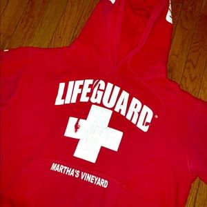 🔴 Bright Red Lifeguard Hoodie